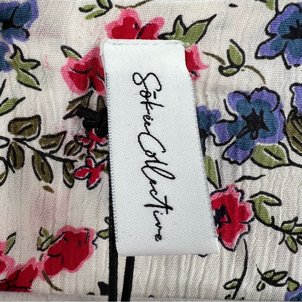Sokie Collective NWT Peek-a-Boo Dress in White Floral size XL - Picture 8 of 12